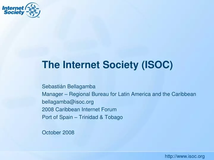 the internet society isoc