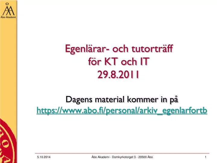 egenl rar och tutortr ff f r kt och it 29 8 2011