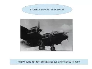 STORY OF LANCASTER LL 690-JIJ