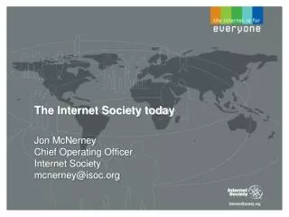 The Internet Society today