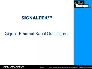 gigabit ethernet kabel qualifizierer