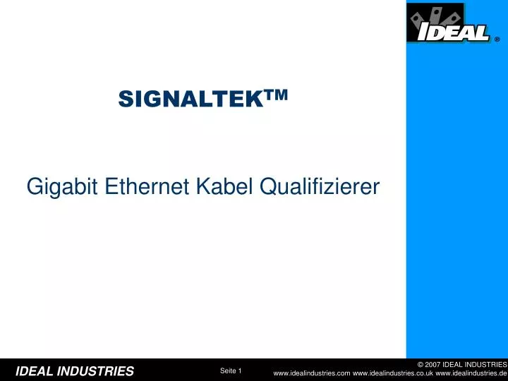 gigabit ethernet kabel qualifizierer