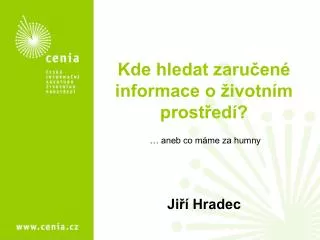 kde hledat zaru en informace o ivotn m prost ed