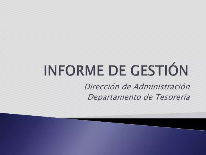 informe de gesti n