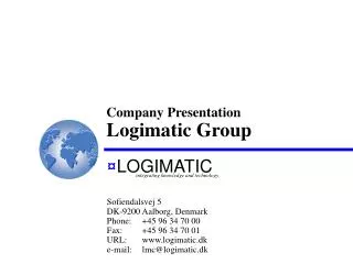 Company Presentation Logimatic Group