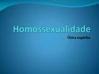 homossexualidade