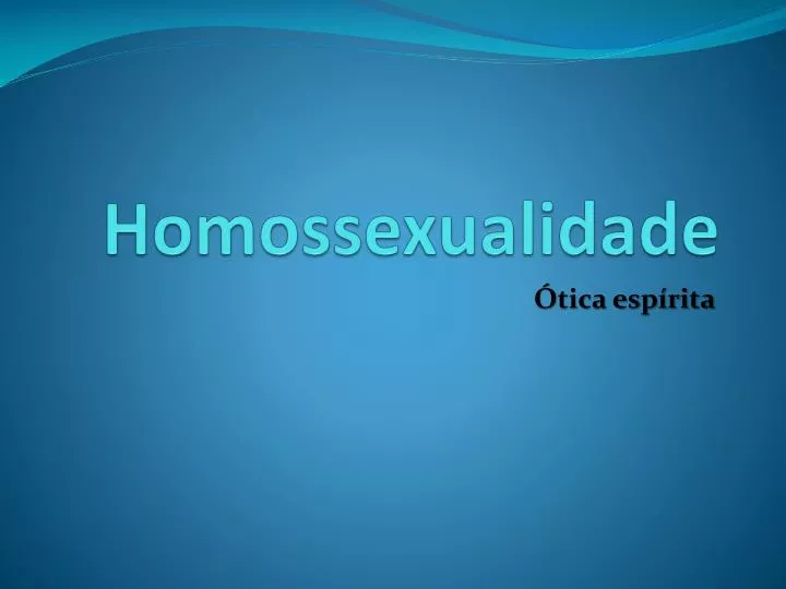 homossexualidade