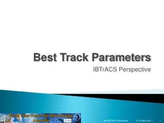 Best Track Parameters