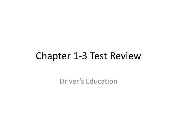 chapter 1 3 test review
