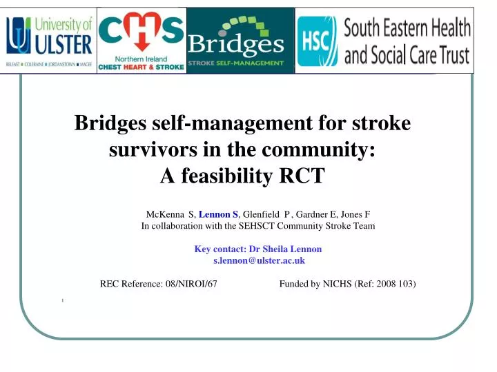 bridges self management for stroke survivors in the community a feasibility rct