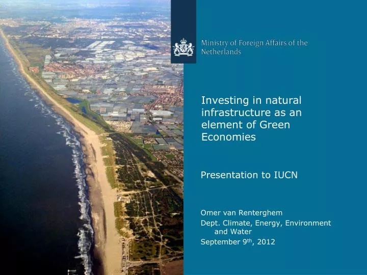 investing in natural infrastructure as an element of green economies