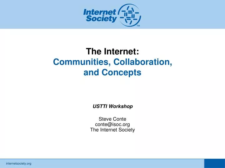 the internet communities collaboration and concepts