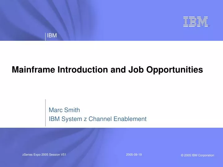 mainframe introduction and job opportunities