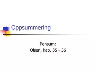 oppsummering