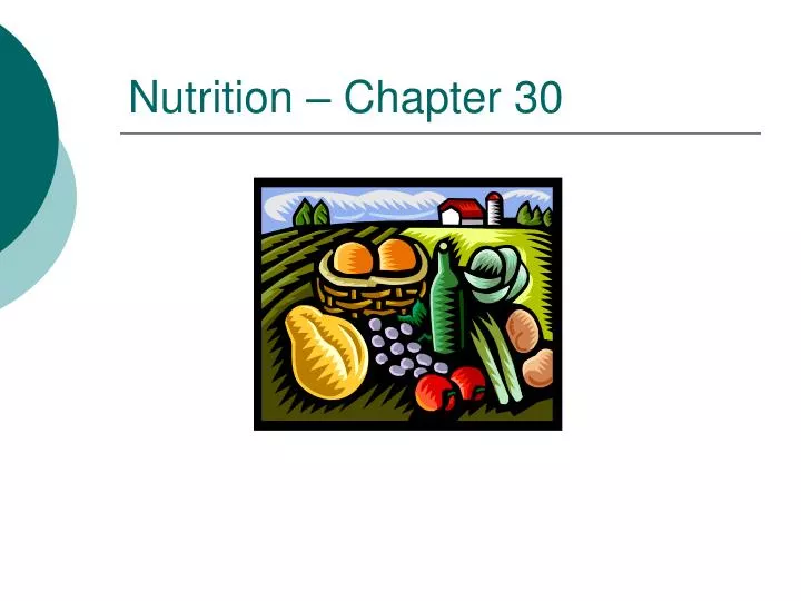 nutrition chapter 30