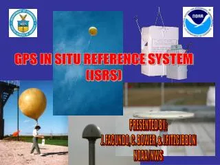 GPS IN SITU REFERENCE SYSTEM (ISRS)
