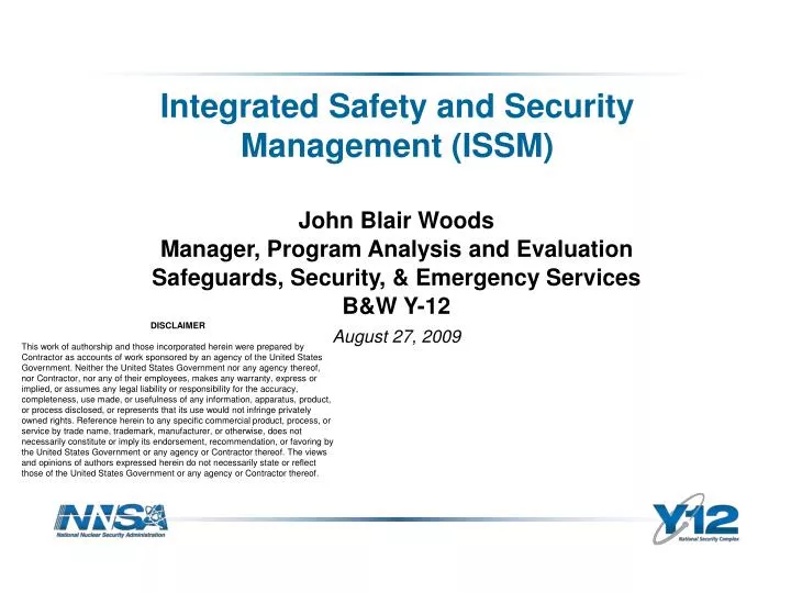 integrated safety and security management issm