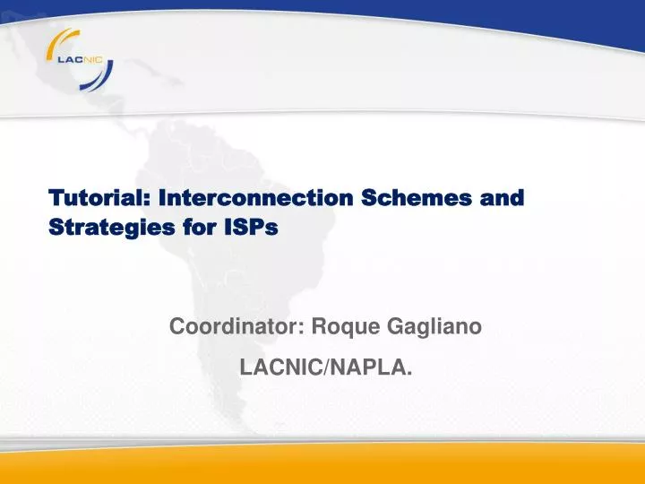 tutorial interconnection schemes and strategies for isps