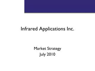 Infrared Applications Inc.