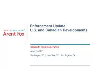 Enforcement Update: U.S. and Canadian Developments