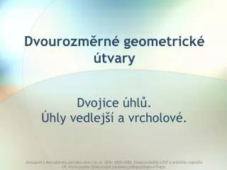 dvourozm rn geometrick tvary