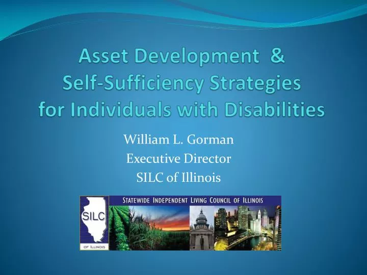 asset development self sufficiency strategies for individuals with disabilities