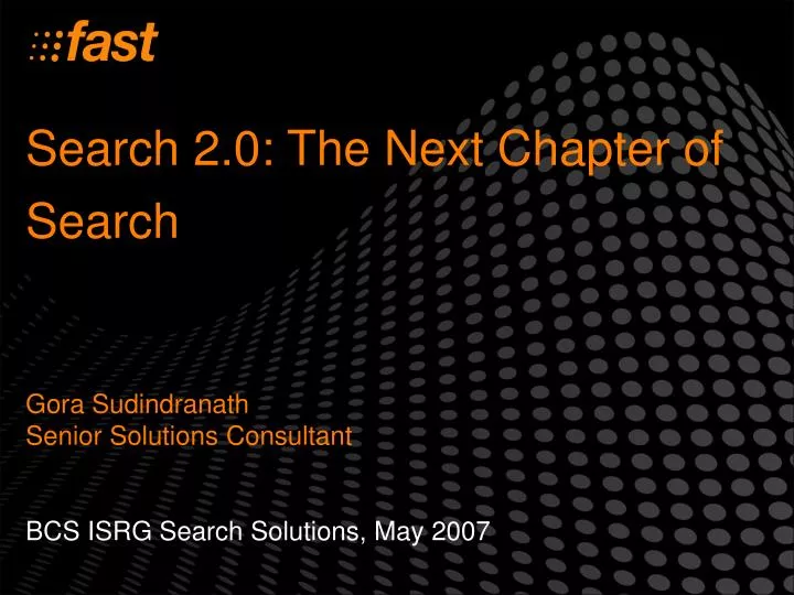 search 2 0 the next chapter of search