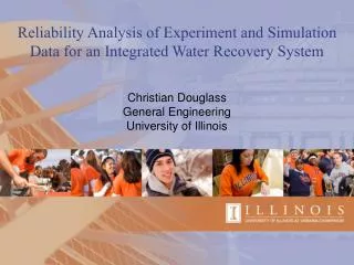 Reliability Analysis of Experiment and Simulation Data for an Integrated Water Recovery System