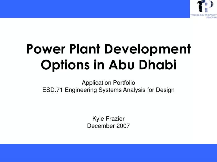 power plant development options in abu dhabi