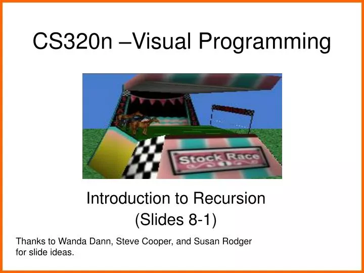 cs320n visual programming