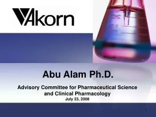 Abu Alam Ph.D.