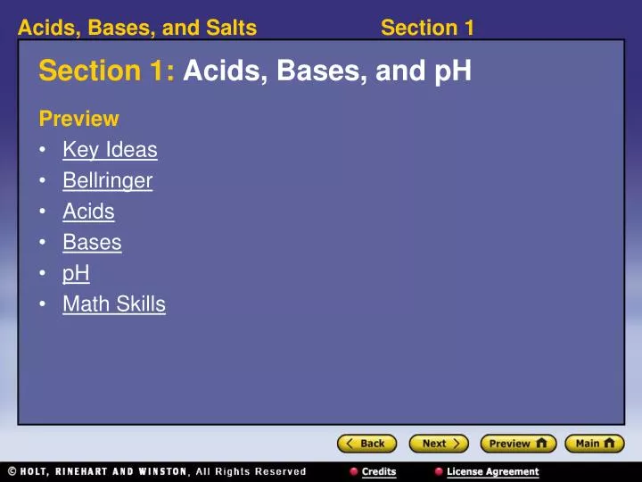 section 1 acids bases and ph