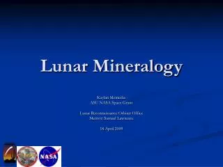 Lunar Mineralogy