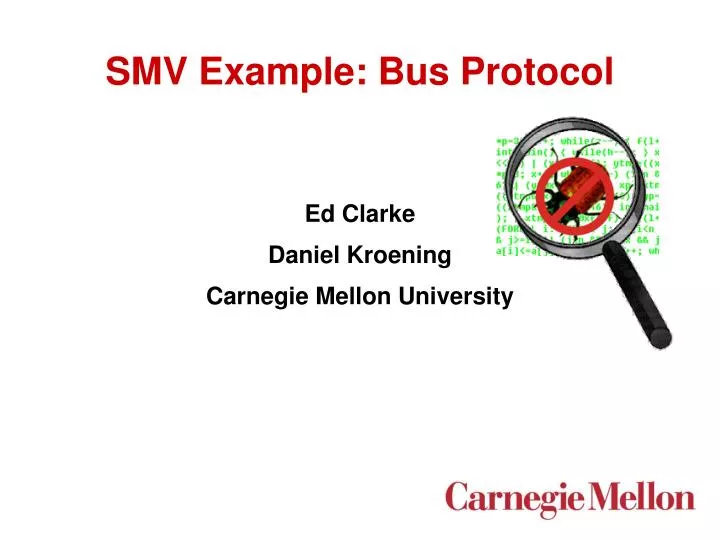 smv example bus protocol