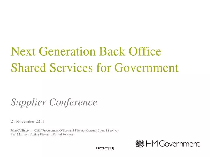 next generation back office shared services for government