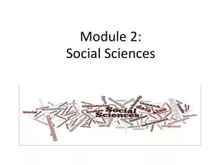 Module 2: Social Sciences