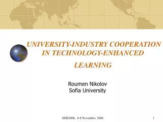 UNIVERSITY-INDUSTRY COOPERATION IN TECHNOLOGY-ENHANCED LEARNING