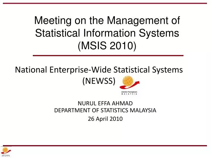 national enterprise wide statistical systems newss