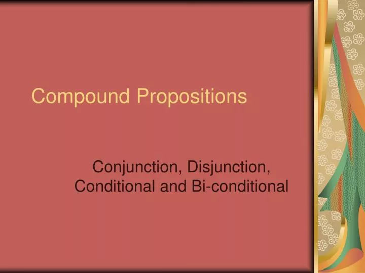 compound propositions