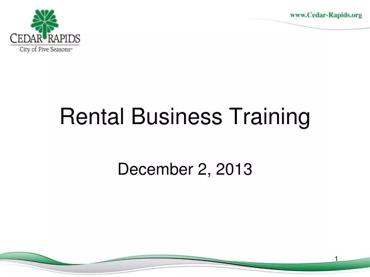 rental business training