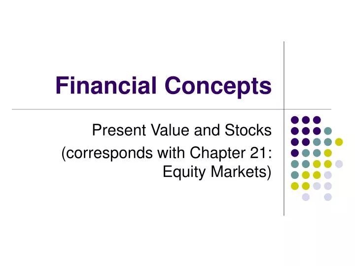 financial concepts