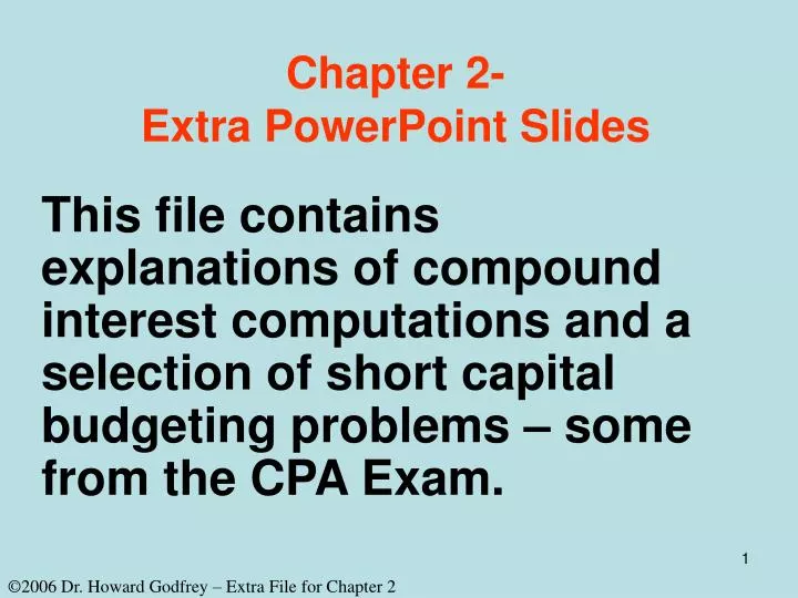 chapter 2 extra powerpoint slides