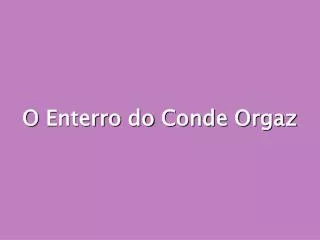 o enterro do conde orgaz