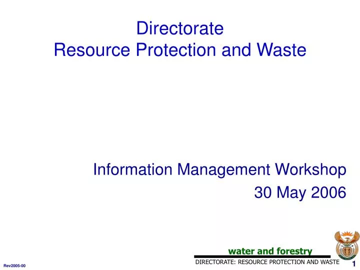 directorate resource protection and waste