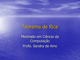 teorema de rice
