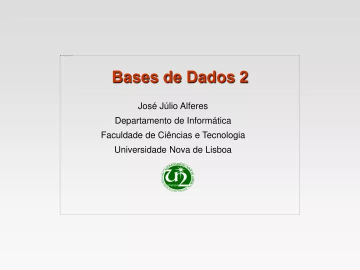 bases de dados 2