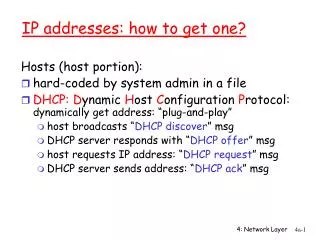 IP addresses: how to get one?