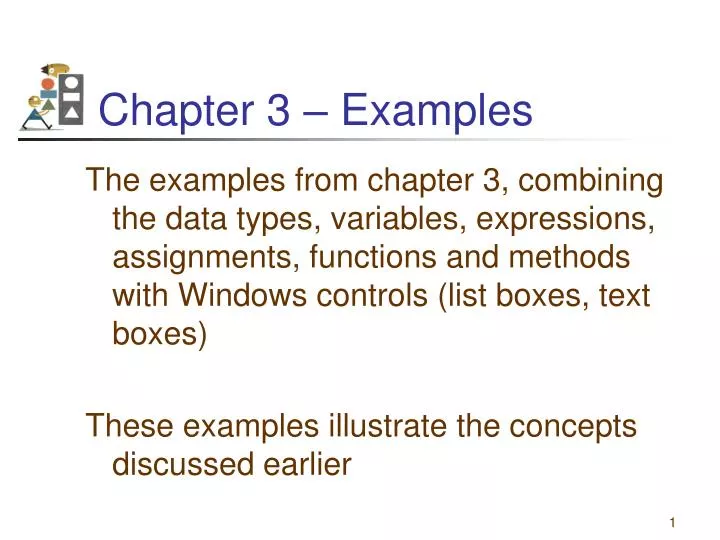 chapter 3 examples