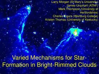 Varied Mechanisms for Star-Formation in Bright-Rimmed Clouds