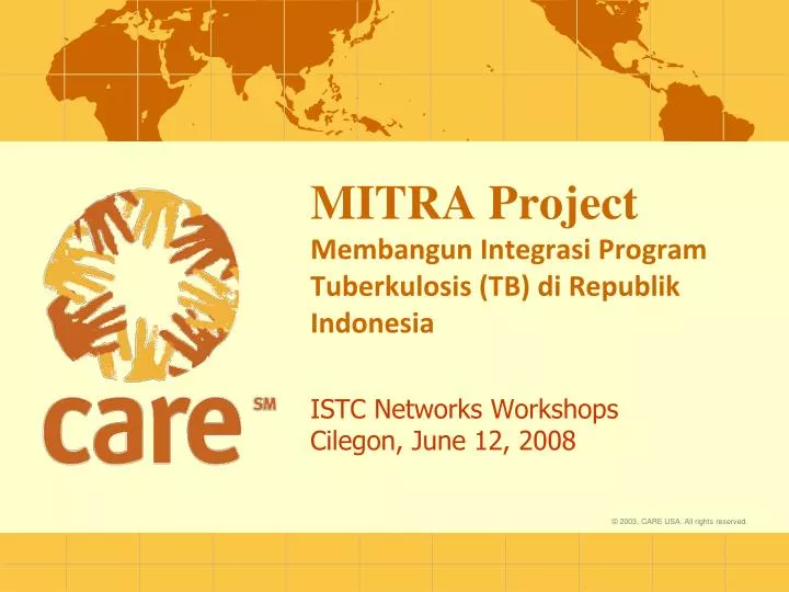 mitra project membangun integrasi program tuberkulosis tb di republik indonesia